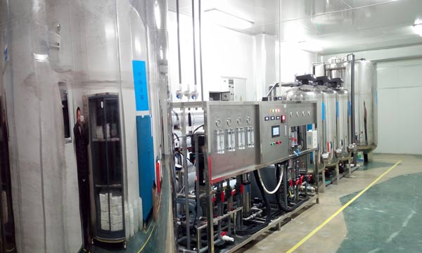【大型清洗设备定制】3吨/时二级RO+EDI超纯水纯水机